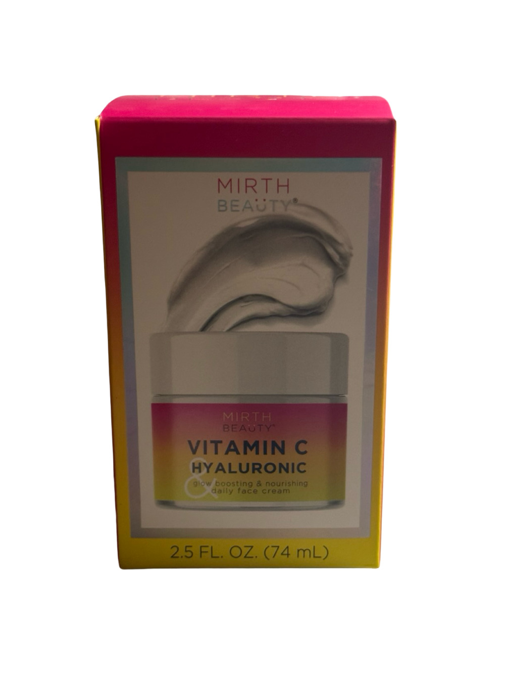 Mirth Beauty Vitamin C & Hyaluronic Glow Boosting & Nourishing Face Cream, 2.5oz